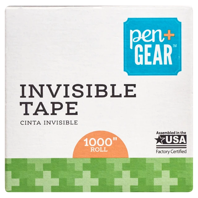 Alt view image 6 of 6 - Pen + Gear Invisible Tape Clear 3/4"x1000" 4 Rolls