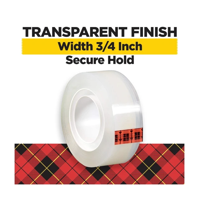 Alt view image 2 of 5 - Scotch Super Hold Tape 3/4 in x 800 in Clear 3 Rolls