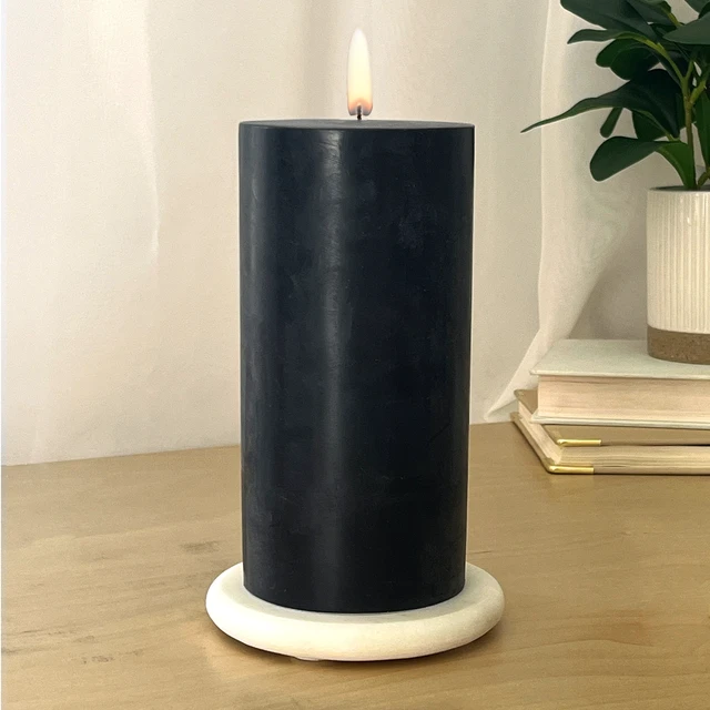 Alt view image 3 of 7 - Mainstays Single Wick Pillar Candle 3in x 6in Unscented Black