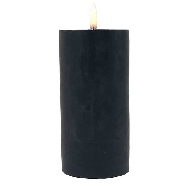 Alt view image 7 of 7 - Mainstays Single Wick Pillar Candle 3in x 6in Unscented Black