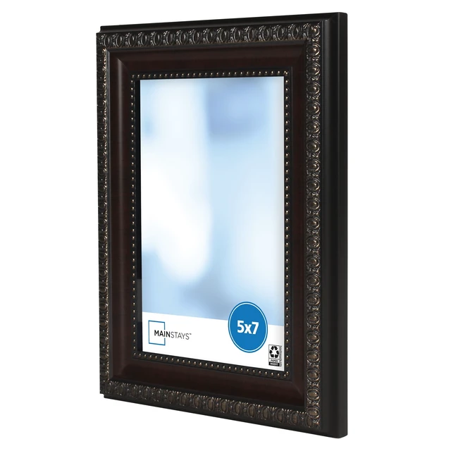 Alt view image 6 of 6 - Mainstays 5x7 Mahogany Tabletop Picture Frame
