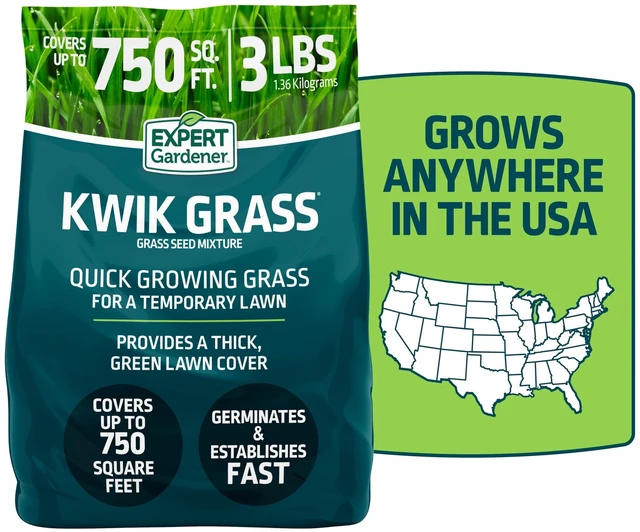 Main image of Expert Gardener Kwik Grass Seed Mix, 3 lb, for Sun to Partial Shade