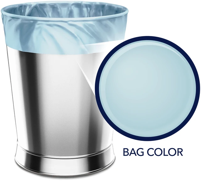 Alt view image 5 of 5 - 4 Gallon Color Scents Bathroom Trash Bags, Ocean Mist Scent, Microban, Twist Tie, 80 Count