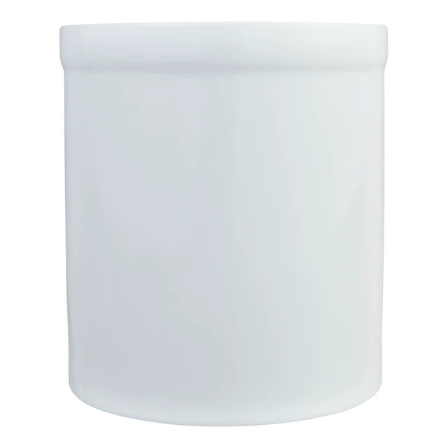 Alt view image 2 of 4 - Mainstays Glazed Stoneware Utensil Crock, White, for Spoons, Spatulas and Cooking Tools