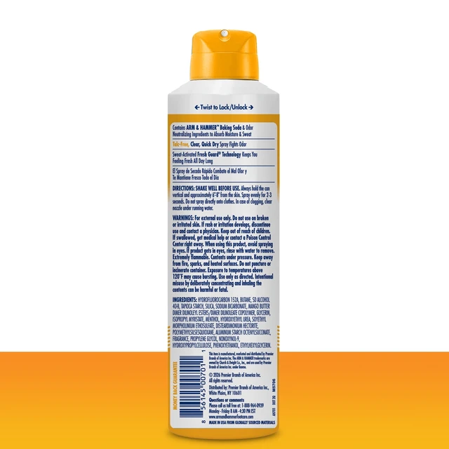 Alt view image 4 of 5 - Arm & Hammer Invisible Odor Defense Body Powder Spray, 6oz