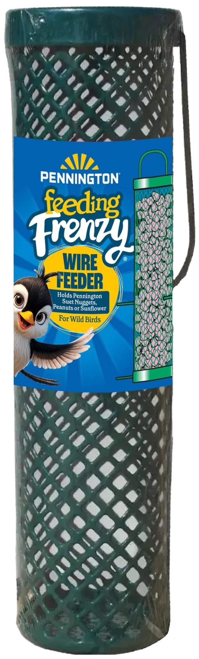 Main image of Pennington Feeding Frenzy Suet Nugget Feeder, Wire Wild Bird, 11 x 3 x 3Inch