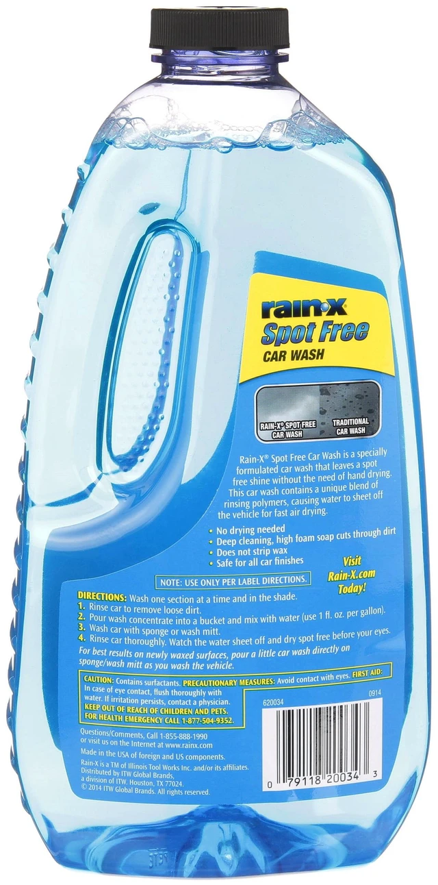 Alt view image 5 of 5 - Rain-X Spot-Free Car Wash, 48 oz - 620073W