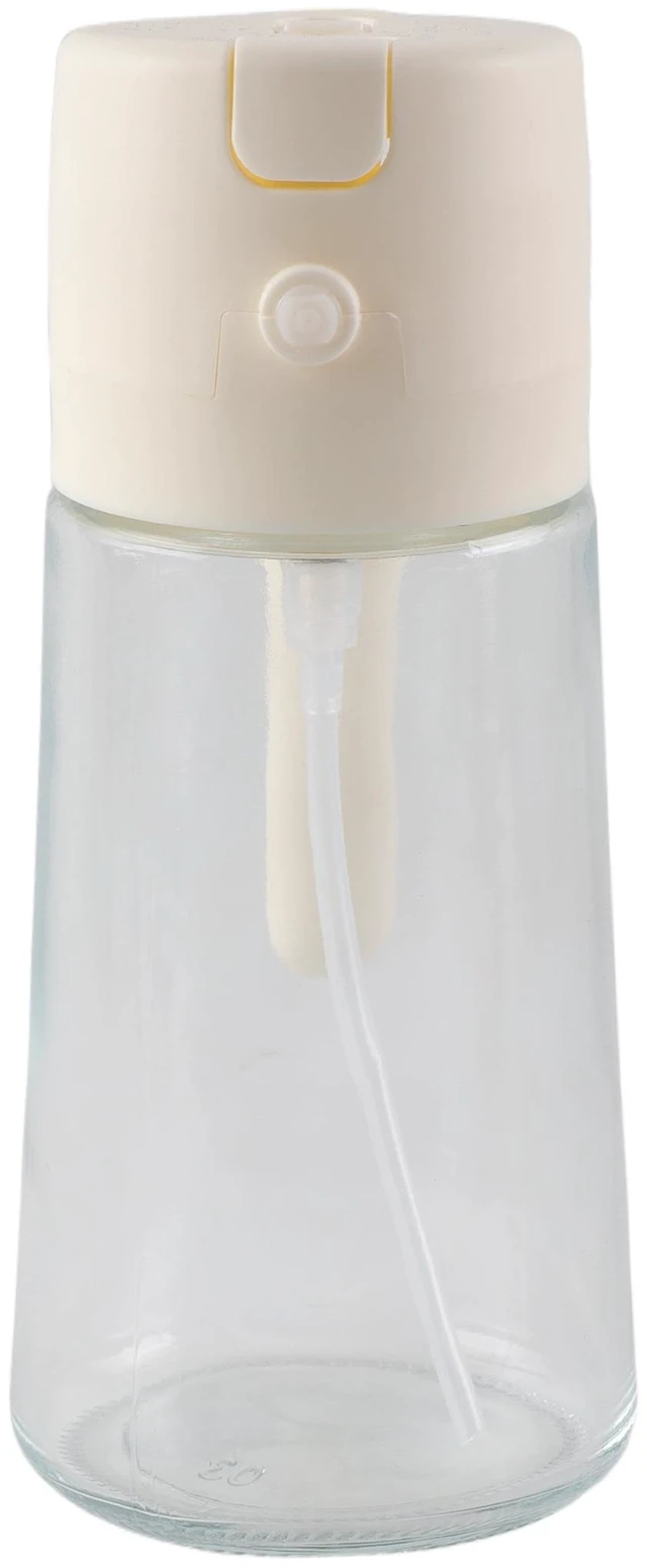 Alt view image 4 of 5 - Cook with Color 2-in-1 Glass Olive Oil Dispenser and Spray Bottle, Cream