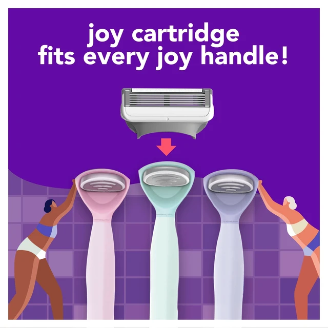 Alt view image 3 of 6 - Joy Razor Blade Cartridge Refill 4 Blades for Women