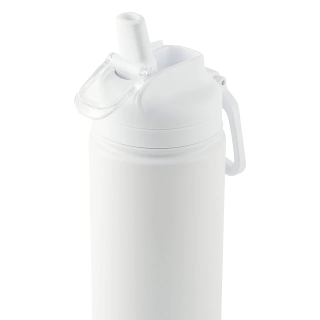 Alt view image 5 of 6 - Mainstays 24oz Stainless Steel Sip Water Bottle, White