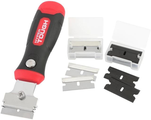 Main image of Hyper Tough Extendable Razor Blade Scraper, 9 inch, with Replaceable Blades