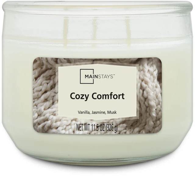 Main image of Mainstays Cozy Comfort 3-Wick Scented Candle, 11.5oz