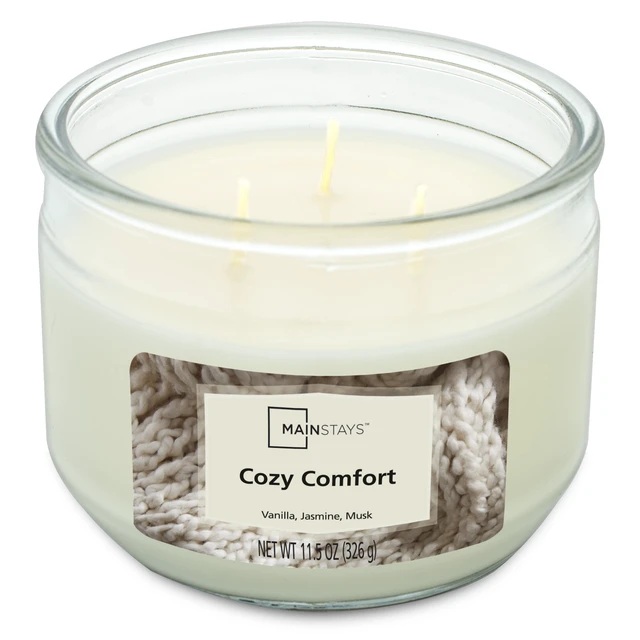 Alt view image 4 of 5 - Mainstays Cozy Comfort 3-Wick Scented Candle, 11.5oz