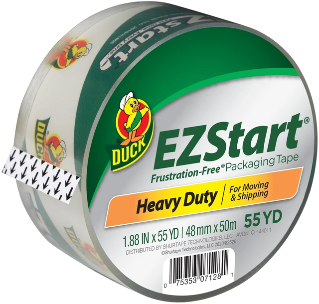 Main image of Duck EZ Start Packaging Tape, 1.88in x 55yd, Clear