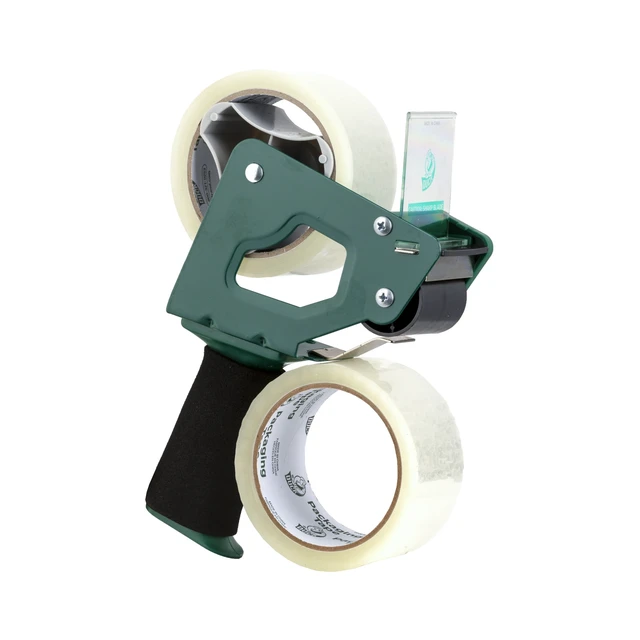 Alt view image 5 of 5 - Duck General Purpose Packing Tape Gun with Foam Handle, Clear, 1.88in x 55yd, 2 Rolls