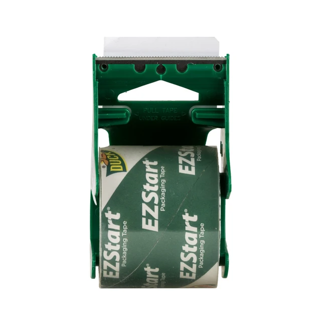 Alt view image 2 of 5 - Duck Brand EZ Start Packing Tape with Dispenser, 1.88in x 25yd, Clear, 1 Roll