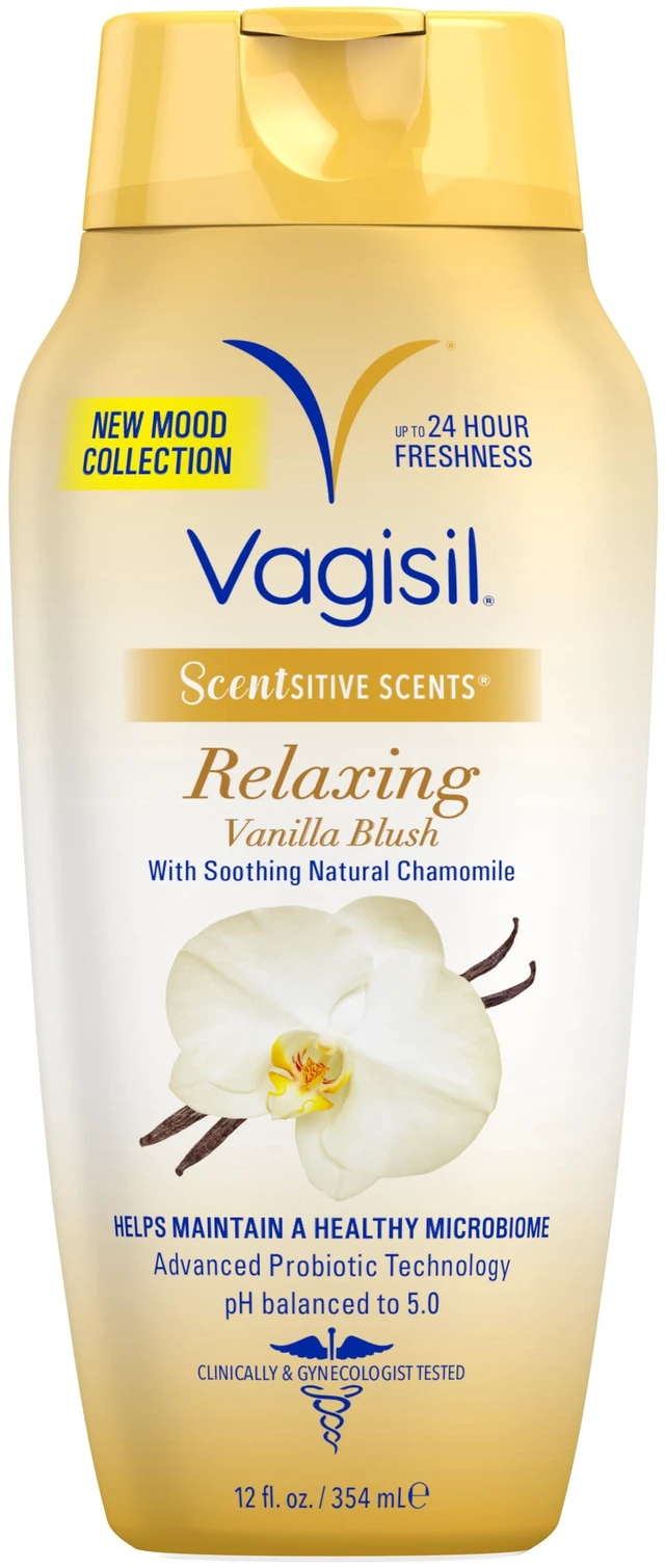 Main image of Vagisil Feminine Wash Scentsitive Scents, pH Balanced, Gynecologist Tested, Vanilla Blush, 12 fl oz