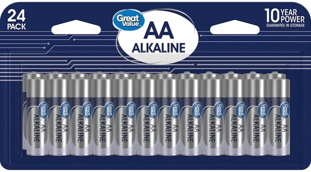 Main image of Great Value Alkaline AA Batteries 24 Pack