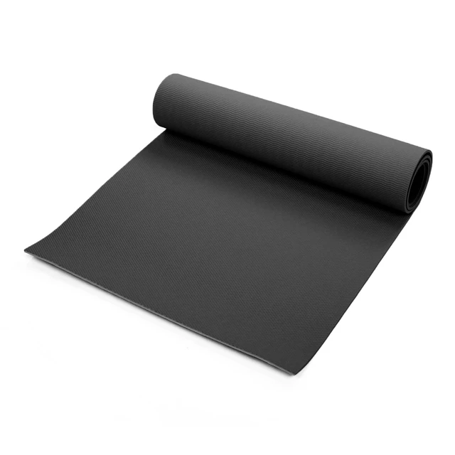 Alt view image 7 of 7 - High Density TPE Exercise Mat with Carry Strap, Black