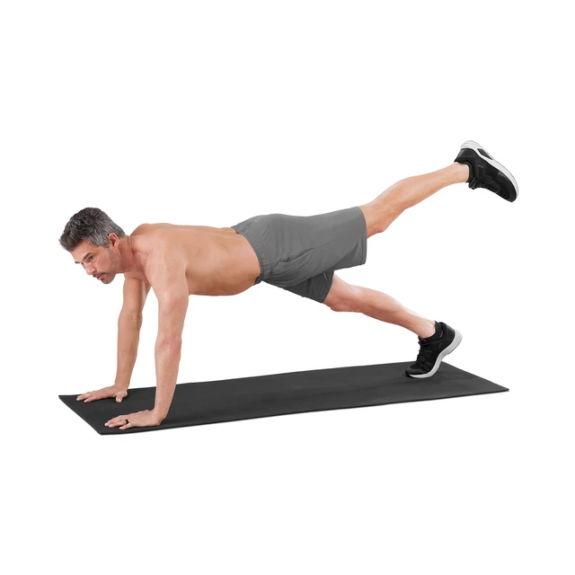 Alt view image 6 of 7 - High Density TPE Exercise Mat with Carry Strap, Black