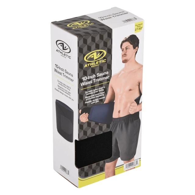 Alt view image 5 of 6 - Athletic Works 10in Sauna Waist Trimmer, Adult, Black