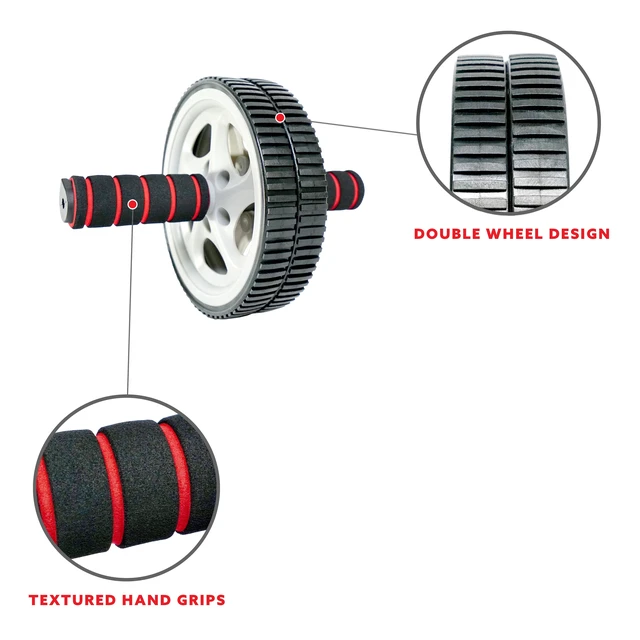 Alt view image 2 of 7 - Sunny Health & Fitness No.003 Ab Roller Exercise Wheel for Core Training, Balance and Abdominal