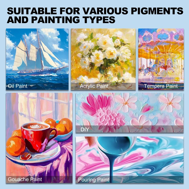 Alt view image 2 of 6 - Artist Stretched Deluxe Canvas, 24"x36", 1 Pack, 100% Cotton Acid Free, White