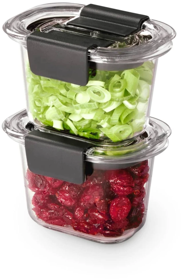 Main image of Rubbermaid Brilliance 0.5-Cup Rectangle Food Storage Container, 2 Pack