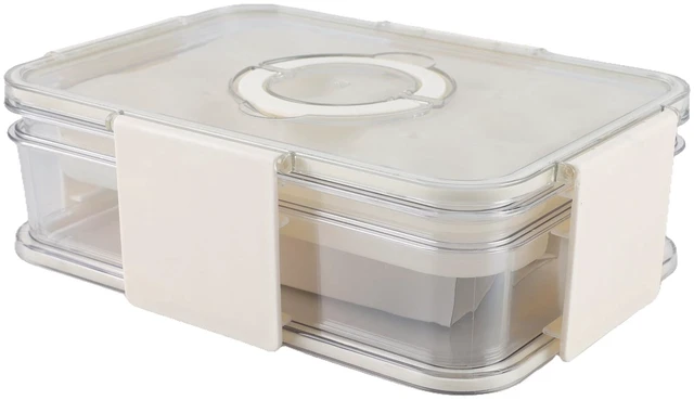 Main image of Cook with Color 24-Egg 2-Level Chilled Storage Container with Ice Packs