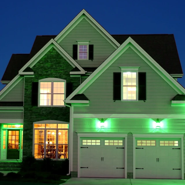 Alt view image 3 of 6 - Great Value LED Light Bulb 7.5W (60W Equivalent) A19 E26 Medium Base Non-Dimmable Green 2-Pack