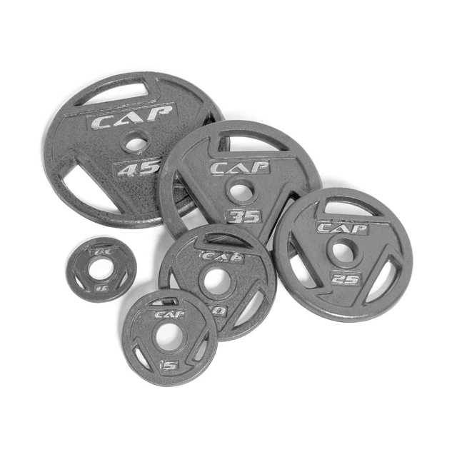 Alt view image 4 of 4 - CAP Barbell 2.5lb 2" Olympic Grip Weight Plate, Grey