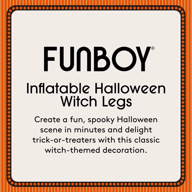 Alt view image 4 of 6 - FUNBOY Inflatable Halloween Witch Legs, Indoor/Outdoor Halloween Decor