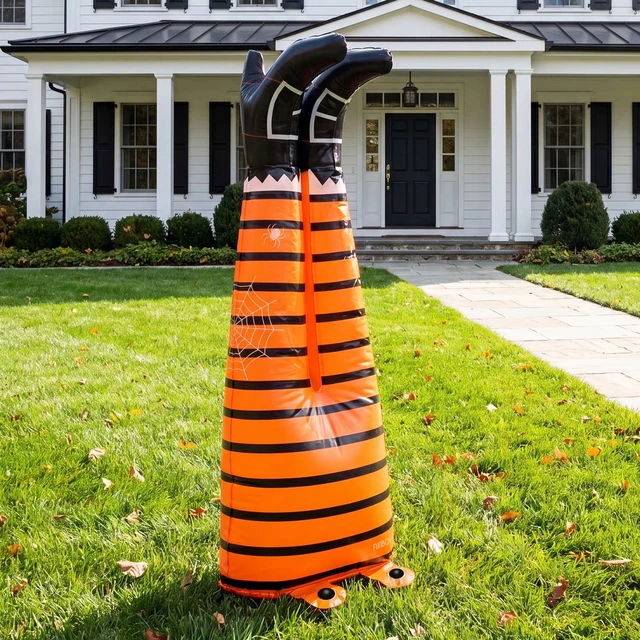 Alt view image 5 of 6 - FUNBOY Inflatable Halloween Witch Legs, Indoor/Outdoor Halloween Decor