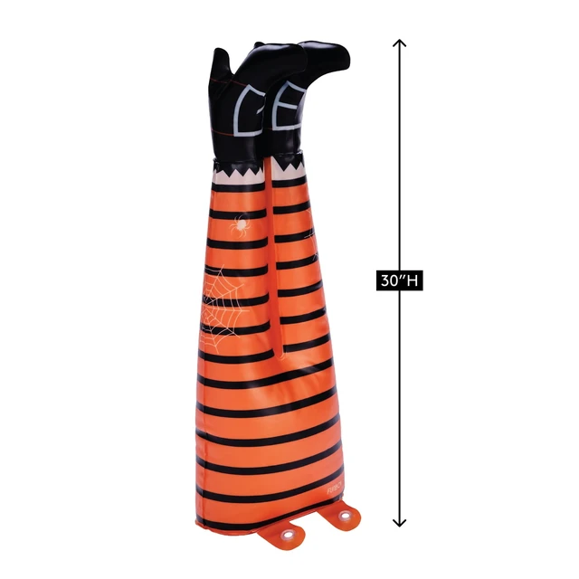 Alt view image 6 of 6 - FUNBOY Inflatable Halloween Witch Legs, Indoor/Outdoor Halloween Decor