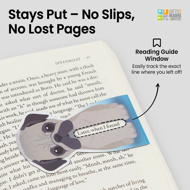 Alt view image 6 of 6 - Thinking Gifts Linemarker Magnetic Book Holder & Page Marker Set of 2