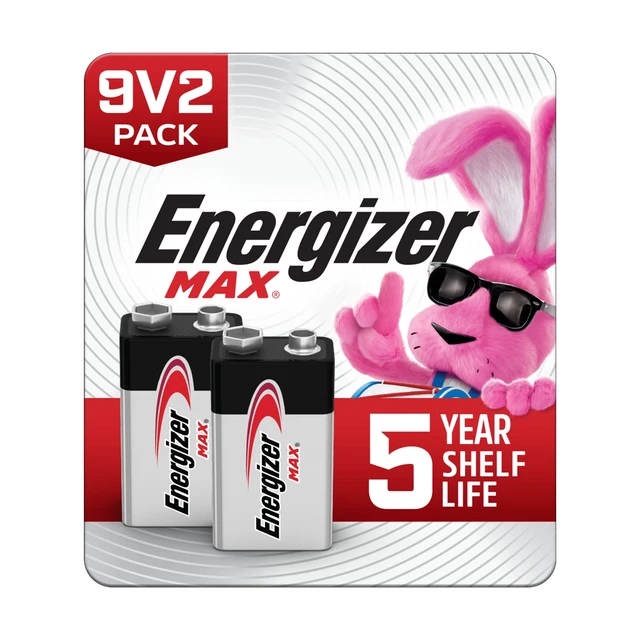 Alt view image 4 of 6 - Energizer MAX 9V Alkaline Batteries (2 Pack)