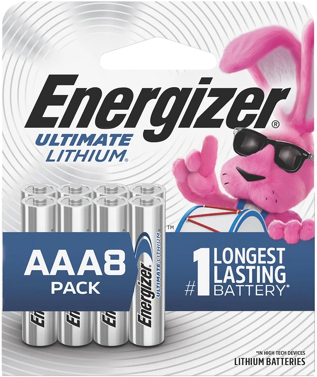 Main image of Energizer Ultimate Lithium AAA Batteries, 1.5V, 8 Pack