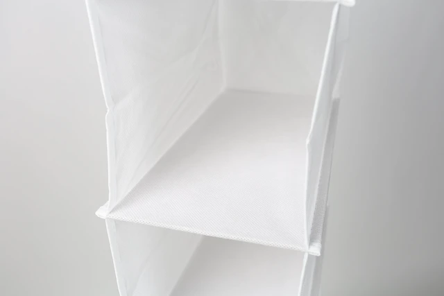 Alt view image 3 of 6 - Mainstays 10 Shelf Hanging Closet Shoe Organizer, Non-Woven, Arctic White