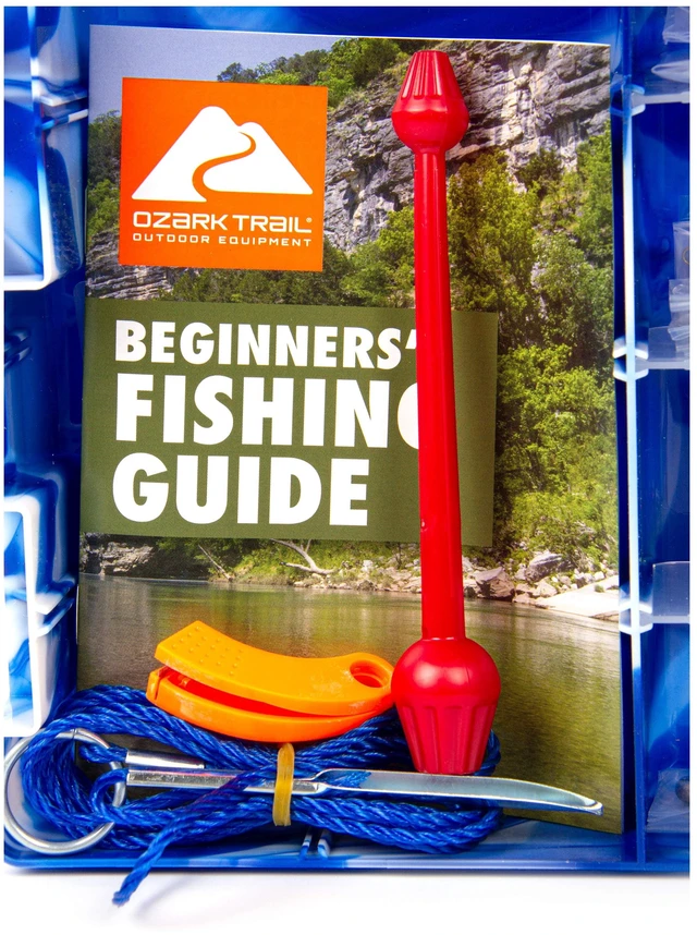 Alt view image 4 of 6 - Ozark Trail Beginner's Fishing Kit with Assorted Tackle, Bobbers, Hooks & Accessories