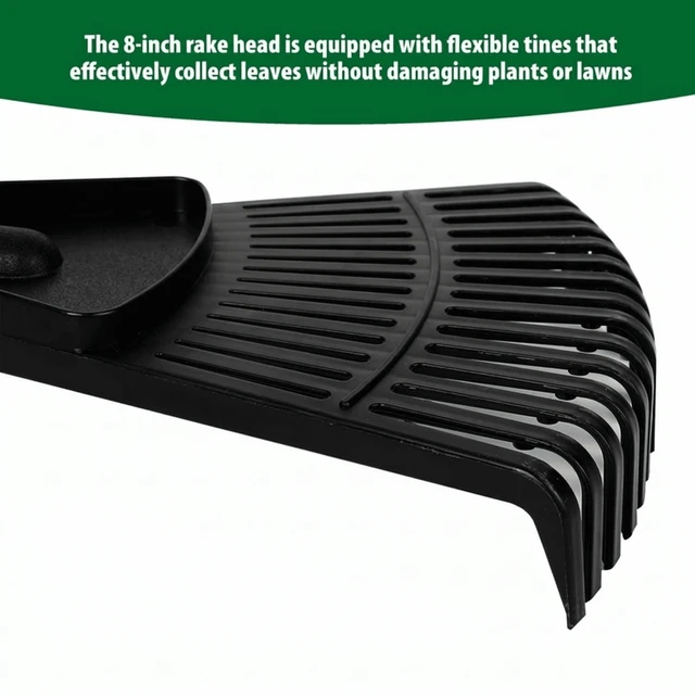 Alt view image 3 of 5 - Expert Gardener 8-Inch Wood and Poly Shrub Leaf Rake