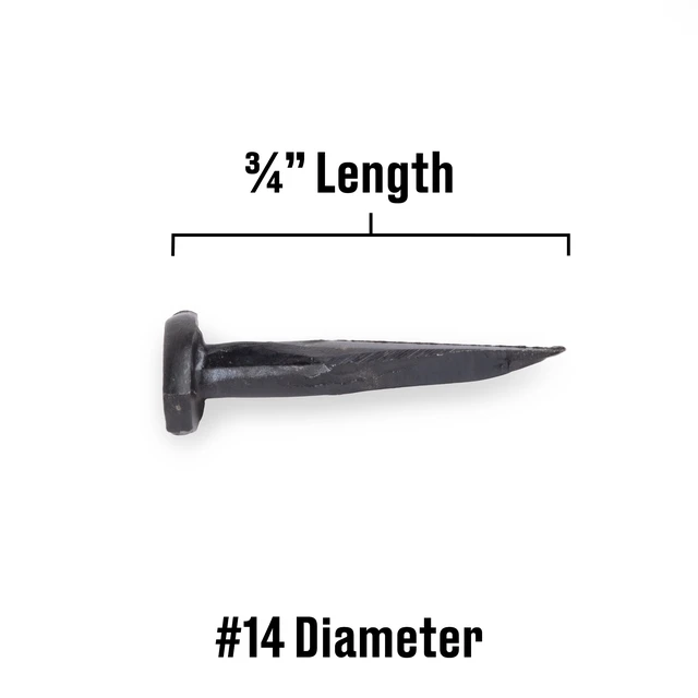 Alt view image 2 of 6 - 7 Pack Fas-n-tite Specialty Cut Tacks #14 x 3/4" Steel Blued Finish Black 2.0oz