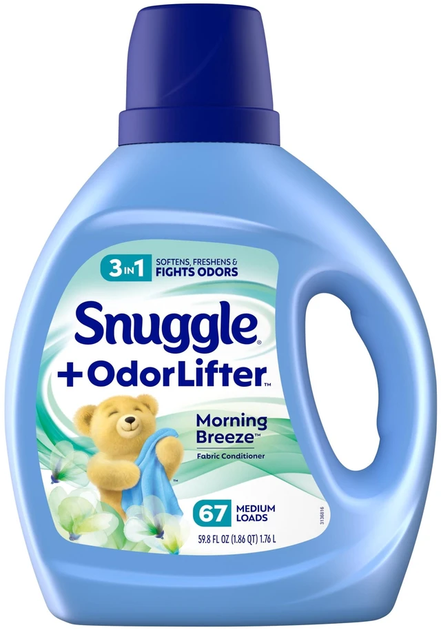 Main image of Snuggle SuperFresh Liquid Fabric Softener, Odor Eliminating, Morning Breeze, 67 Loads