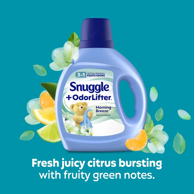 Alt view image 3 of 5 - Snuggle SuperFresh Liquid Fabric Softener, Odor Eliminating, Morning Breeze, 67 Loads
