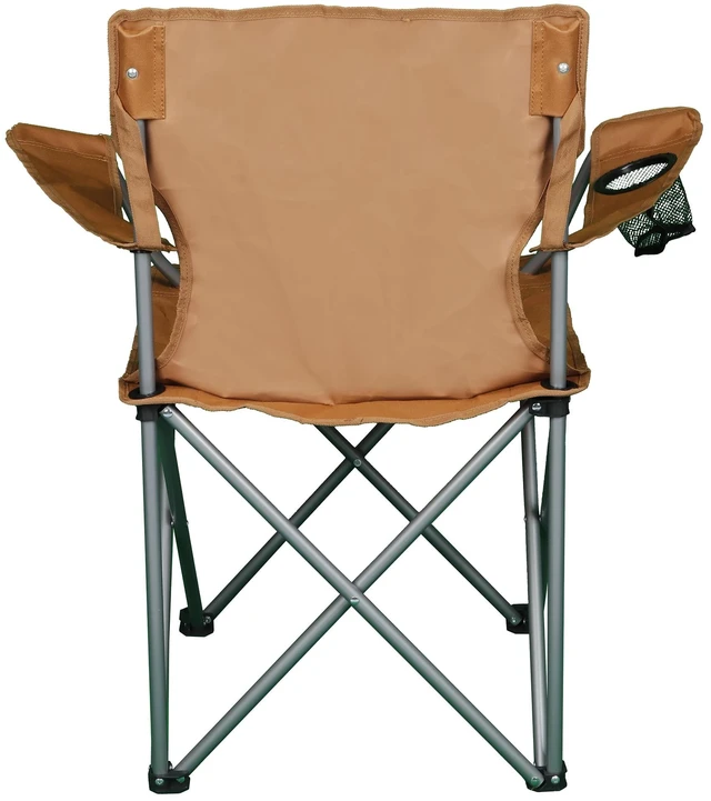 Alt view image 7 of 7 - Ozark Trail Folding Quad Camp Chair with Cup Holder, Brown