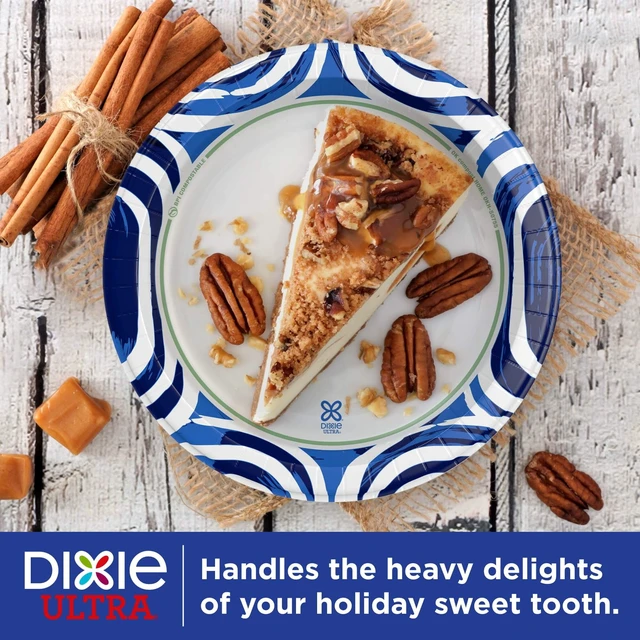 Alt view image 5 of 6 - Dixie Ultra 10" Multi-Color Disposable Paper Plates, 50 Count