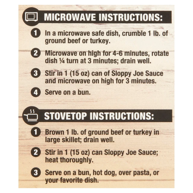 Alt view image 2 of 6 - Great Value Sloppy Joe Sauce, 15 oz (6 Pack)