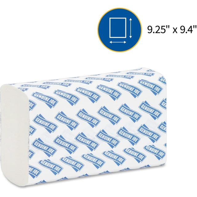Alt view image 4 of 6 - Genuine Joe GJO21100 Multifold Towels, 250 Sheets per Pack, 16 Packs