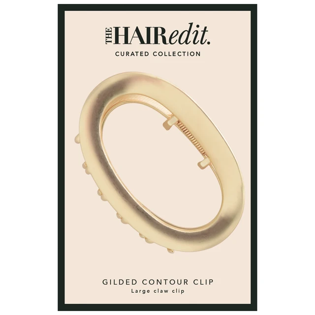 Alt view image 3 of 5 - the Hair Edit Gilded Contour Claw Clip, Gold