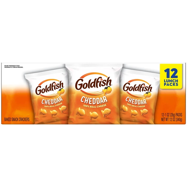 Alt view image 2 of 5 - Goldfish Cheddar Crackers, 1oz (12-Pack)