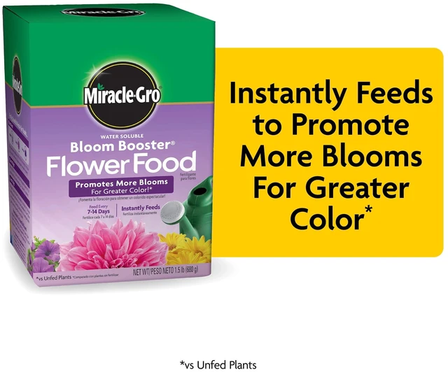 Main image of Miracle-Gro Water Soluble Bloom Booster Flower Food, 1.5 lb